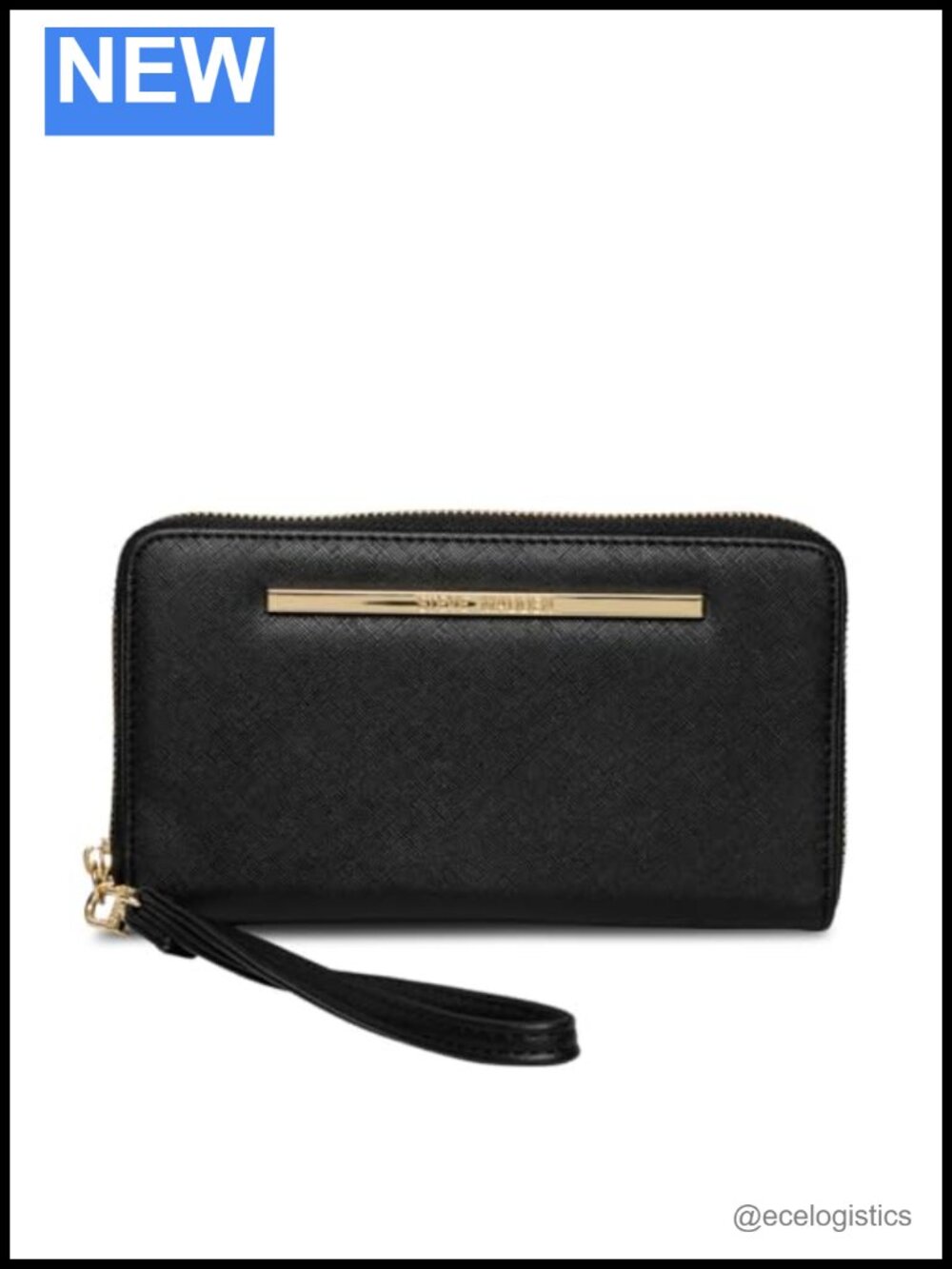Zip Around Wristlet Wallet Faux Leather Handbag Clutch